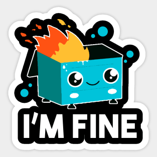 dumpster-fire Sticker